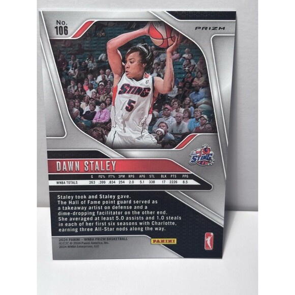 Dawn Staley Cracked Ice Silver & Sealed 4 WNBA Card Pack Sting South Carolina - Picture 3 of 4